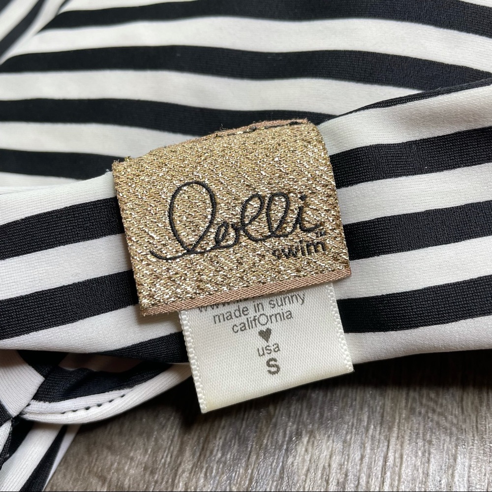 Lolli Retro Stripe One Piece Swimsuit Size Small - Picture 3 of 11